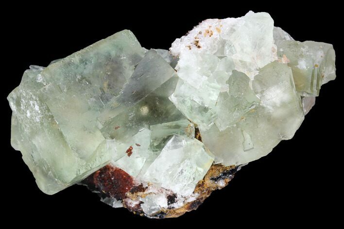 Blue-Green, Cubic Fluorite Crystal Cluster - Morocco #98984